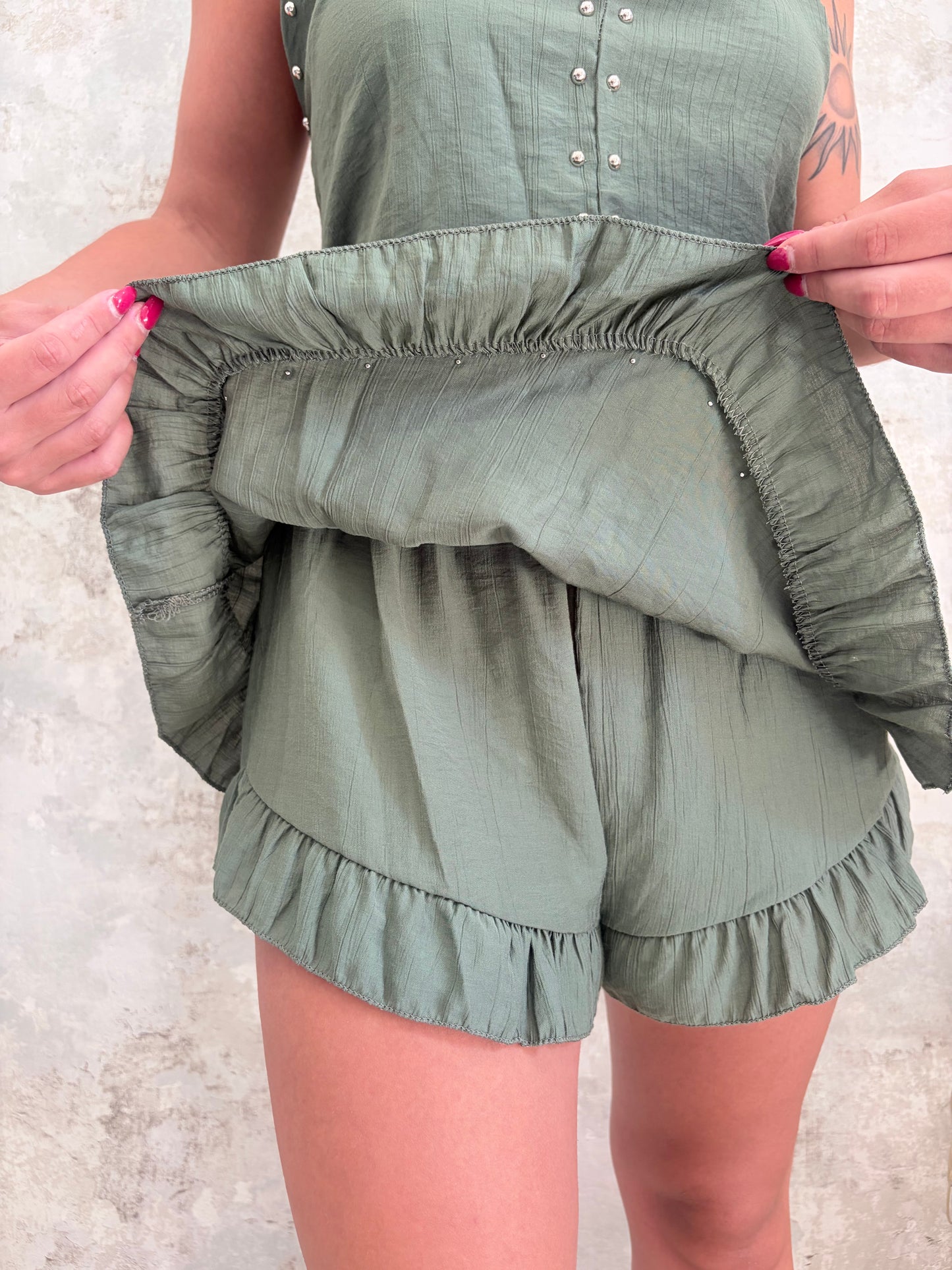 COORDINATO BORCHIE CORTO