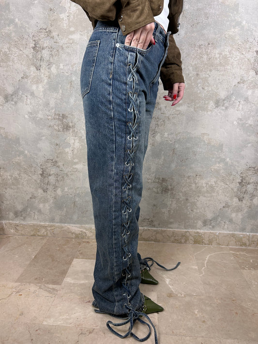 JEANS TRECCIA